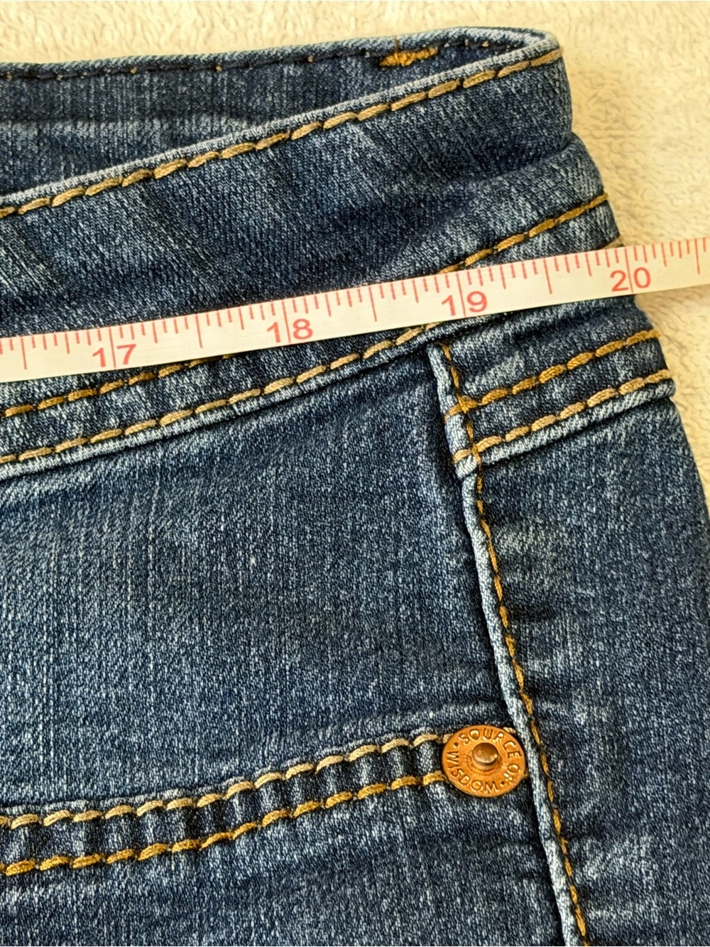 VTG Source Of Wisdom Torrid Boot-Cut Jeans Denim Dark Wash Y2K McBling Stretch - Picture 8 of 11